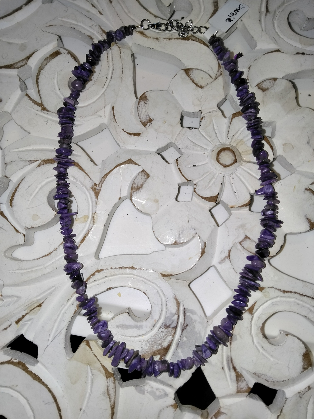 Purple Chip Stone Necklace - Women Jewelry